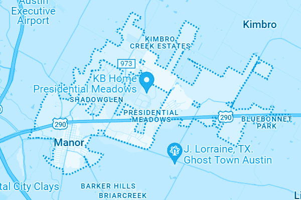 Map showing Manor